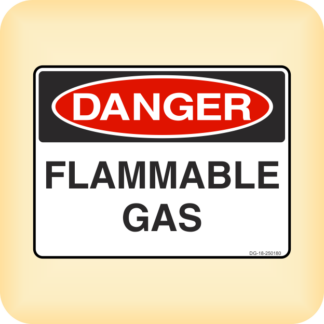 Sticker - Danger - Flammable Gas.