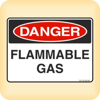 Sticker - Danger - Flammable Gas.