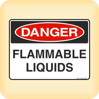 Sign - Danger - Flammable Liquids.