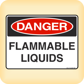 Sticker - Danger - Flammable Liquids.