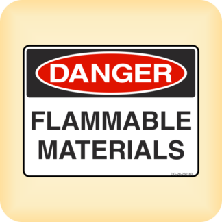 Sticker - Danger - Flammable Materials.