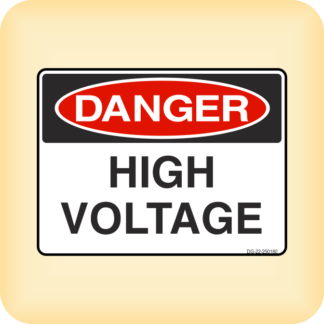 Sign - Danger - High Voltage.