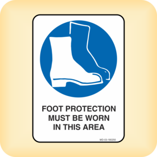 Sign - Foot Protection Must be Worn in This Area.