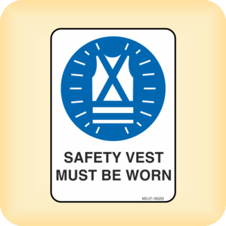 Sign - Safety Vest Must be Worn in This Area.