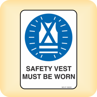 Sign - Safety Vest Must be Worn in This Area.