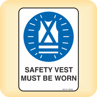 Sign - Safety Vest Must be Worn in This Area.