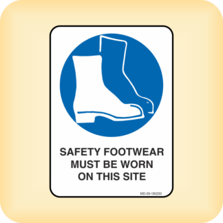 Sign - Safety Footwear Must be Worn on This Site.