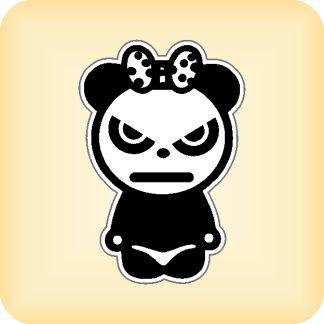 Panda - 79 x 117mm (3.1" x 4.6")