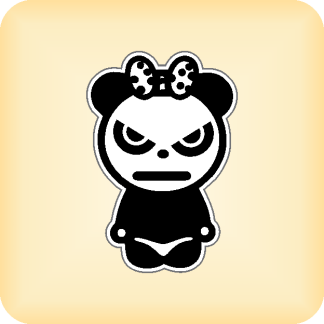 Panda - 56 x 82mm (2.2" x 3.2")