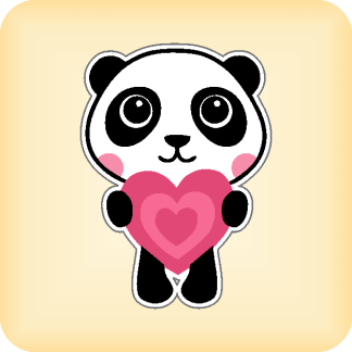 Panda - 83 x 115mm (3.3" x 4.5")