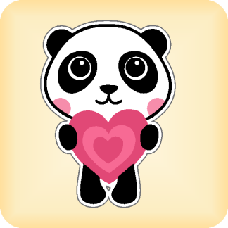 Panda - 120 x 166mm (4.7" x 6.5")