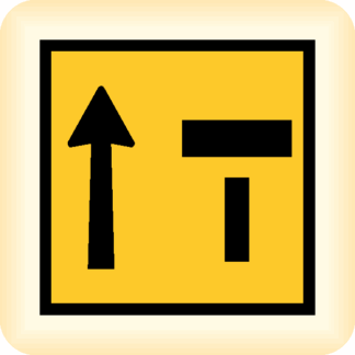 Arrow and Block - Temporary Traffic Sign