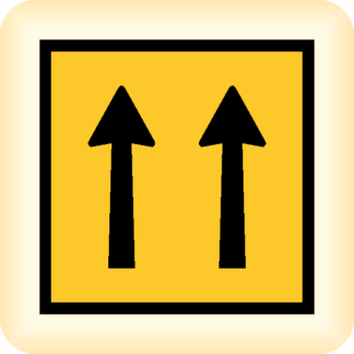 Two Arrows - Temporary Traffic Sign