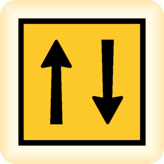 Two Way - Temporary Traffic Sign