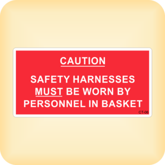 Caution Safety Harnesses