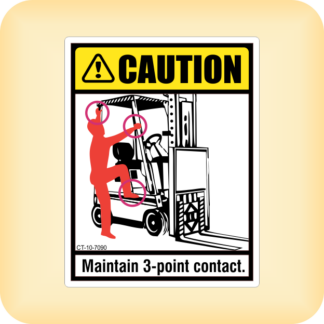 Caution - Maintain 3 Point Contact