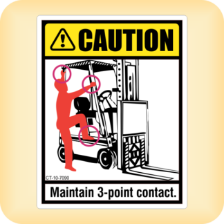 Caution - Maintain 3 Point Contact