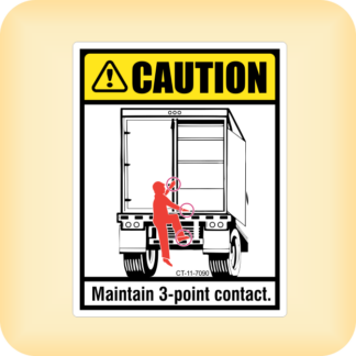 Caution - Maintain 3 Point Contact