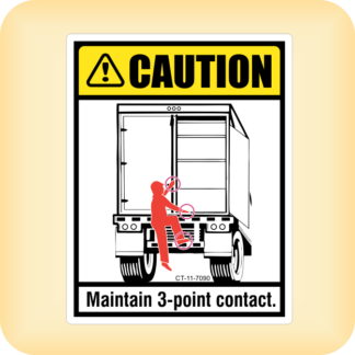 Caution - Maintain 3 Point Contact