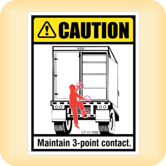 Caution - Maintain 3 Point Contact
