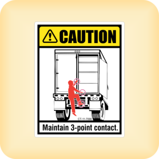 Caution - Maintain 3 Point Contact