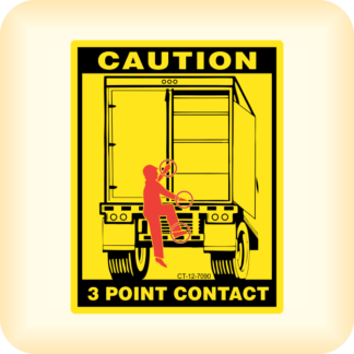 Caution - 3 Point Contact