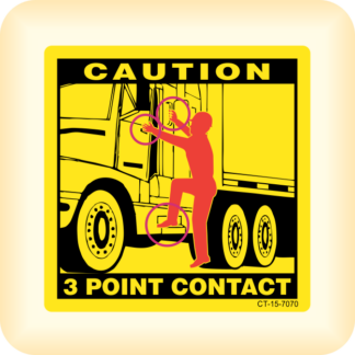 Caution - 3 Point Contact - Truck.