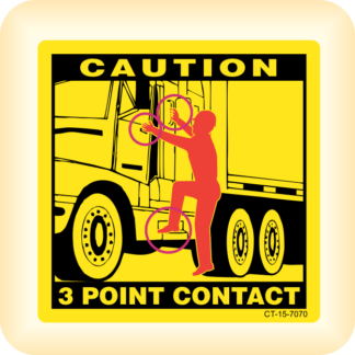 Caution - 3 Point Contact - Truck.