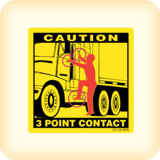 Caution - 3 Point Contact - Truck.