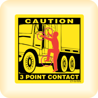 Caution - 3 Point Contact - Truck.