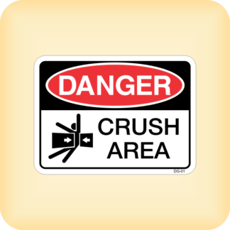Sticker - Danger - Crush Area