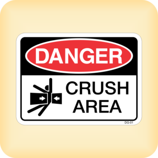 Sticker - Danger - Crush Area