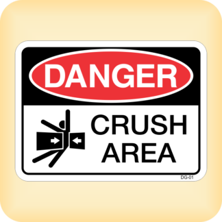 Sticker - Danger - Crush Area