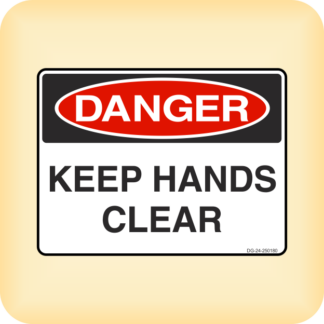 Sign - Danger - Keep Hands Clear.