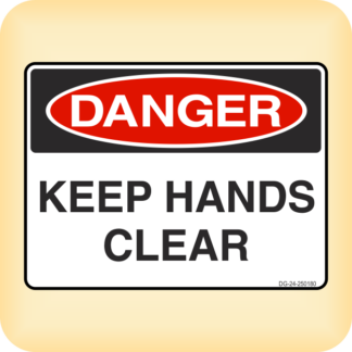 Sticker - Danger - Keep Hands Clear.