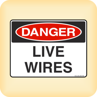 Sticker - Danger - Live Wires.