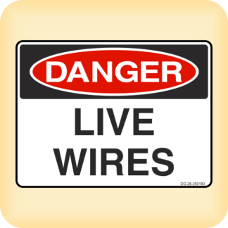 Sticker - Danger - Live Wires.