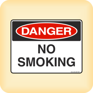 Sign - Danger - No Smoking.
