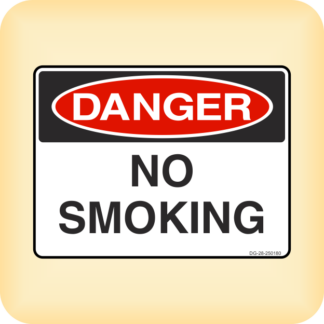 Sticker - Danger - No Smoking.