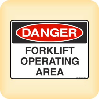 Sticker - Danger - Forklift Operating Area.