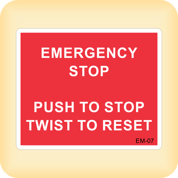 Emergency Stop – Klein Signs