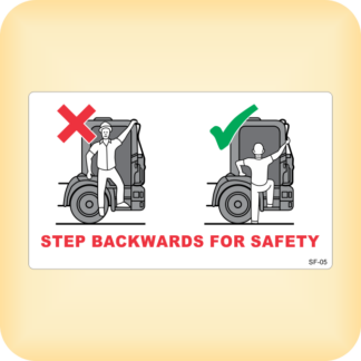 Step Backwards for Safety.
