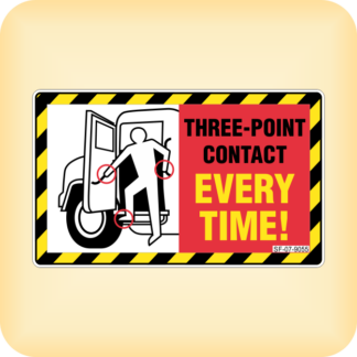 Three Point Contact Every Time!