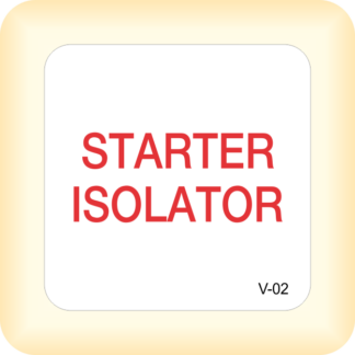 Sticker - Starter Isolator