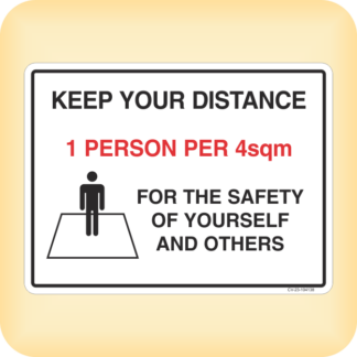 Keep Your Distance. (Sign)