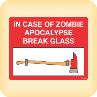 Sticker - In case of zombie apocalypse