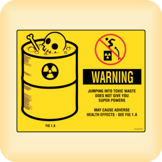 Sticker - Warning toxic waste
