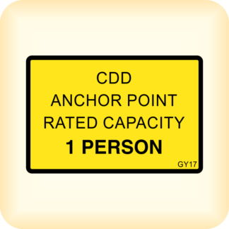 CDD Anchor Point Rated Capacity 1 Person.