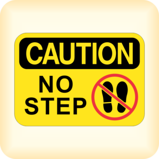 Sticker - Caution - No step