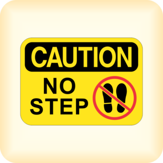 Sticker - Caution - No step